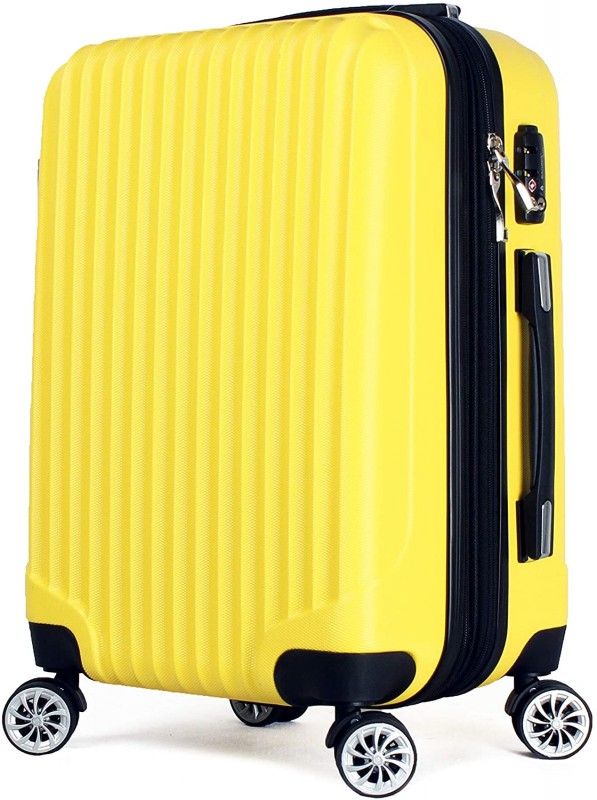 超軽量スーツケース　TSAダイヤルロック Lサイズ 大型　ゴールド  黄土色　大